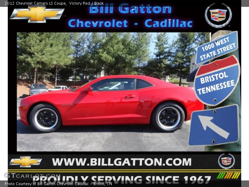 Victory Red / Black 2012 Chevrolet Camaro LS Coupe