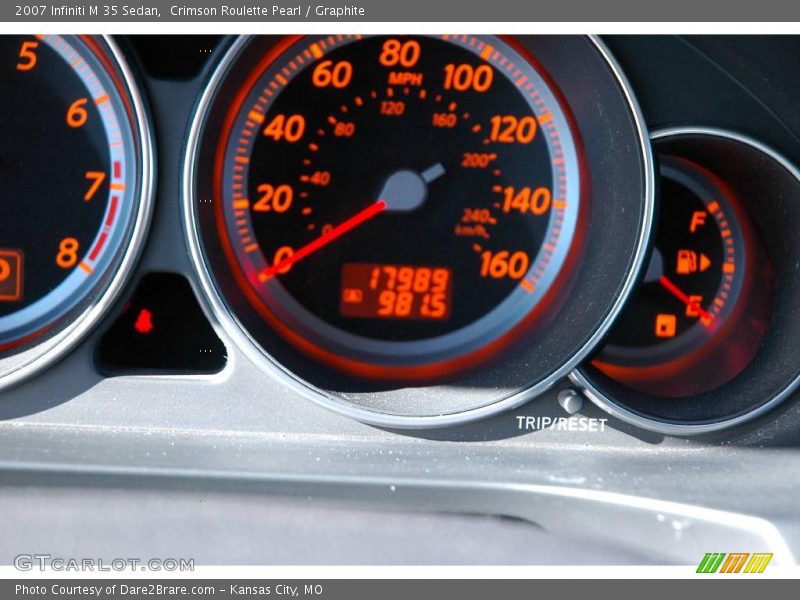 Crimson Roulette Pearl / Graphite 2007 Infiniti M 35 Sedan