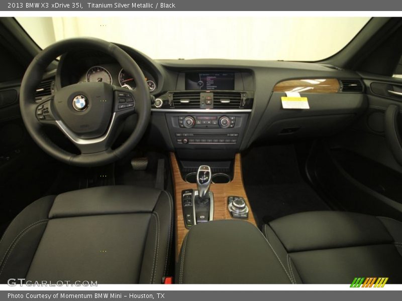 Titanium Silver Metallic / Black 2013 BMW X3 xDrive 35i