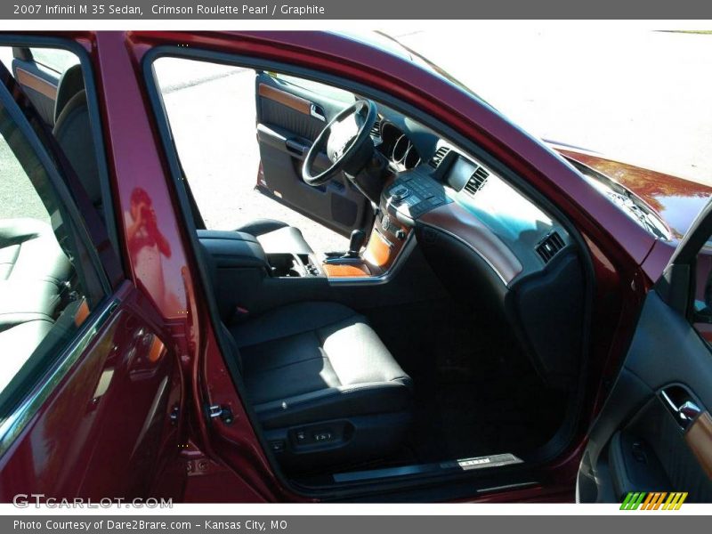 Crimson Roulette Pearl / Graphite 2007 Infiniti M 35 Sedan