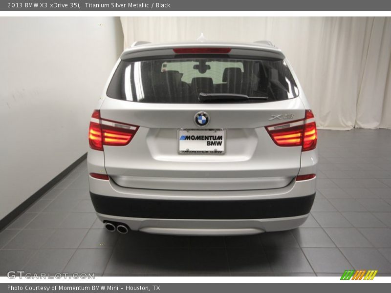 Titanium Silver Metallic / Black 2013 BMW X3 xDrive 35i