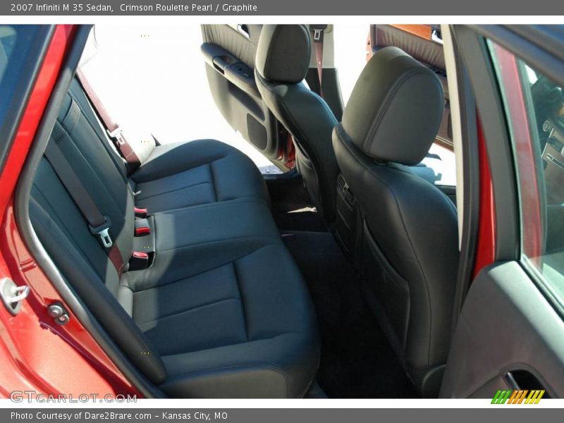 Crimson Roulette Pearl / Graphite 2007 Infiniti M 35 Sedan