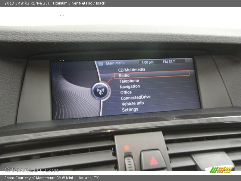 Titanium Silver Metallic / Black 2013 BMW X3 xDrive 35i
