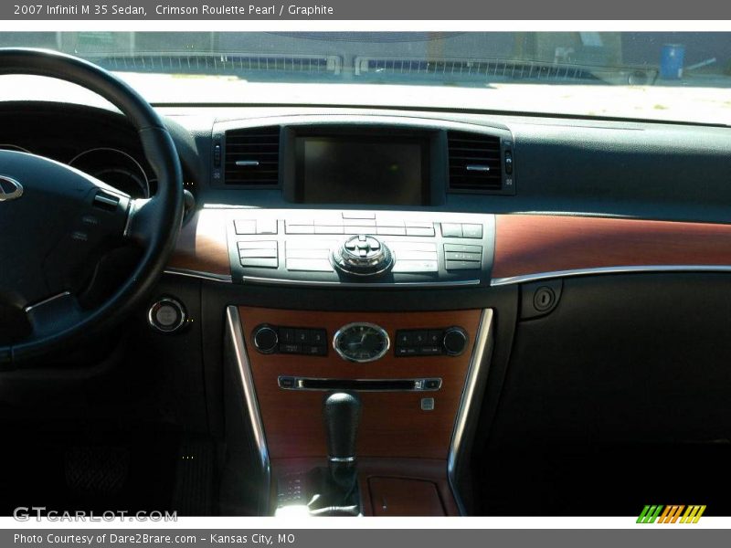 Crimson Roulette Pearl / Graphite 2007 Infiniti M 35 Sedan