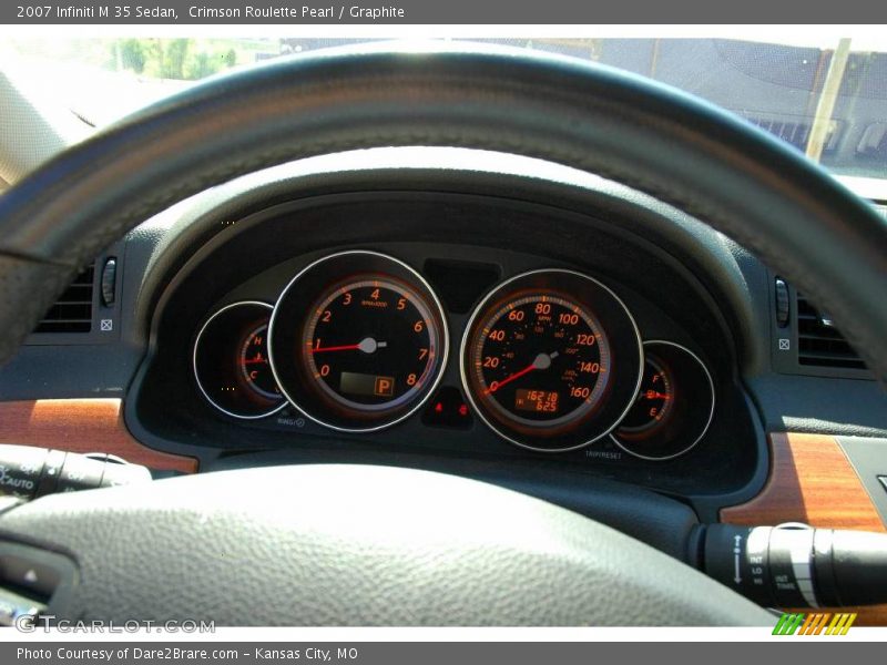 Crimson Roulette Pearl / Graphite 2007 Infiniti M 35 Sedan