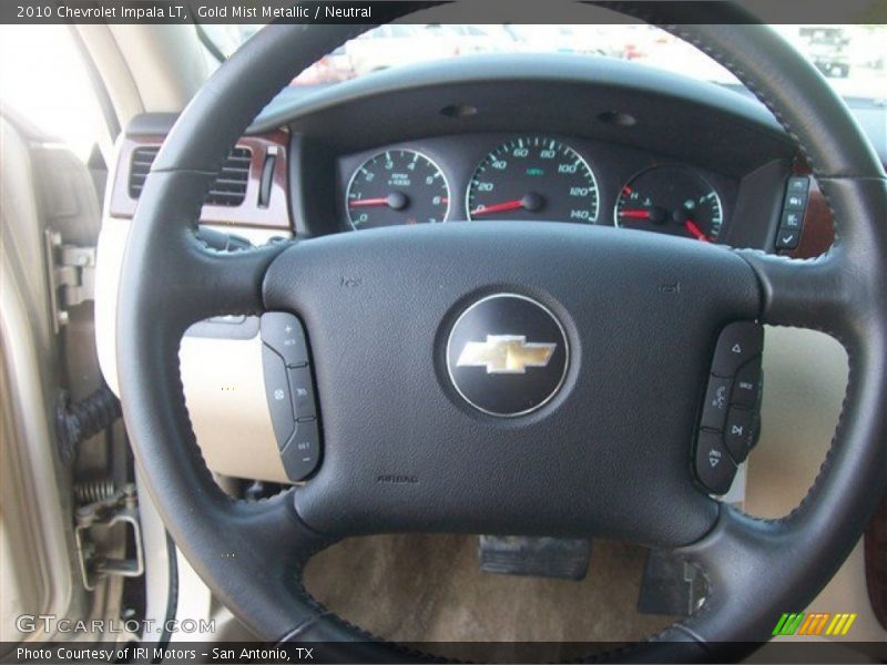 Gold Mist Metallic / Neutral 2010 Chevrolet Impala LT