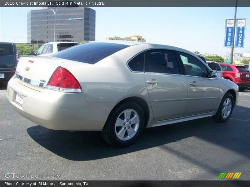 Gold Mist Metallic / Neutral 2010 Chevrolet Impala LT