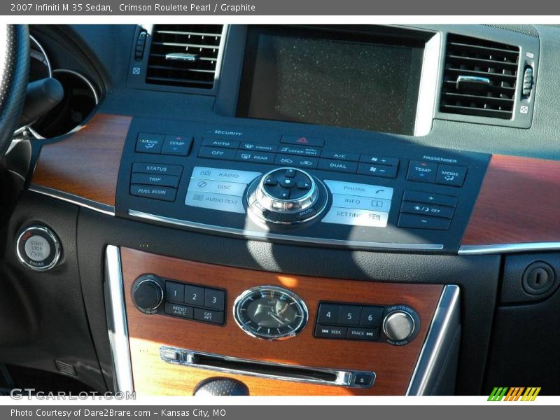 Crimson Roulette Pearl / Graphite 2007 Infiniti M 35 Sedan