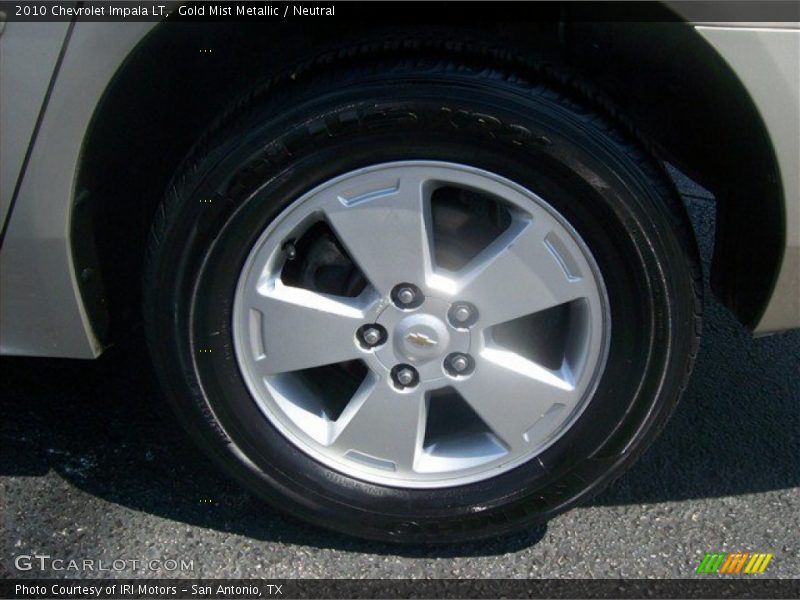 Gold Mist Metallic / Neutral 2010 Chevrolet Impala LT