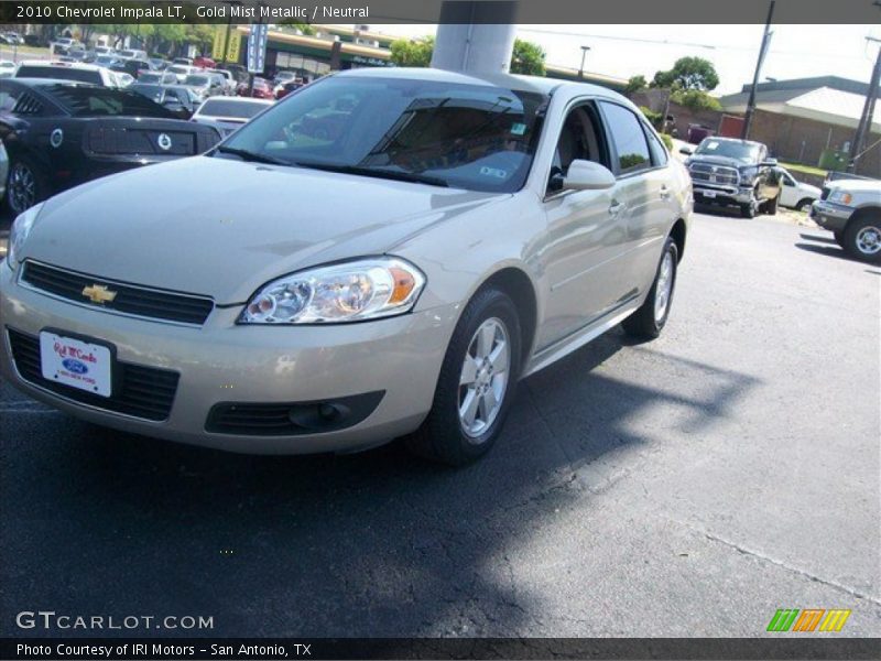 Gold Mist Metallic / Neutral 2010 Chevrolet Impala LT