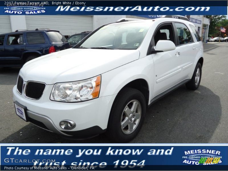 Bright White / Ebony 2007 Pontiac Torrent AWD