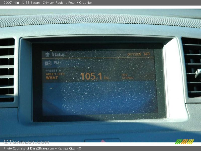 Crimson Roulette Pearl / Graphite 2007 Infiniti M 35 Sedan