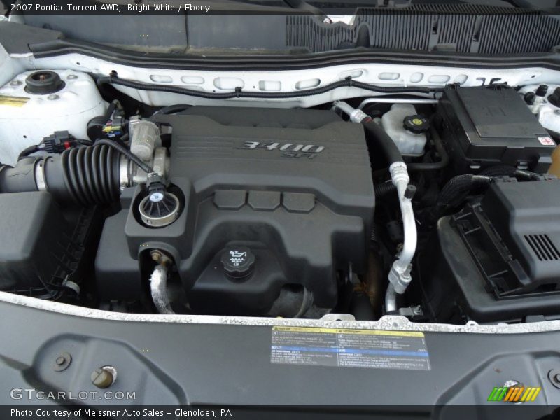 Bright White / Ebony 2007 Pontiac Torrent AWD
