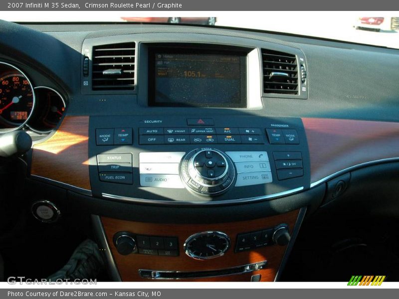 Crimson Roulette Pearl / Graphite 2007 Infiniti M 35 Sedan