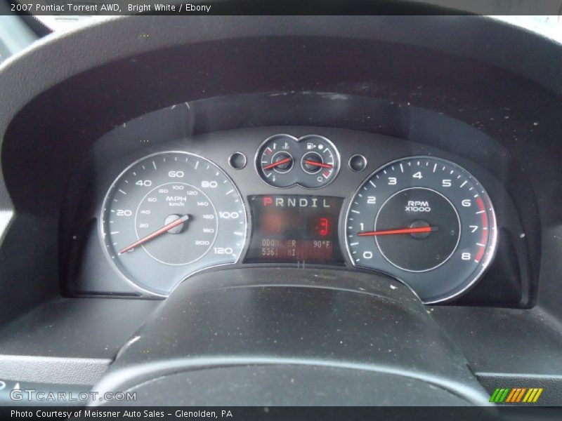 Bright White / Ebony 2007 Pontiac Torrent AWD