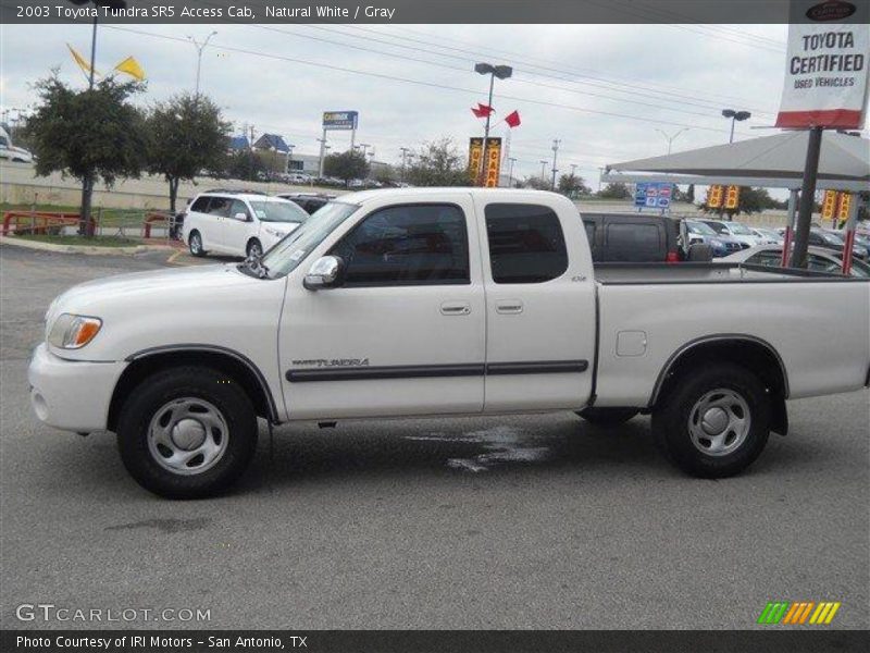 Natural White / Gray 2003 Toyota Tundra SR5 Access Cab
