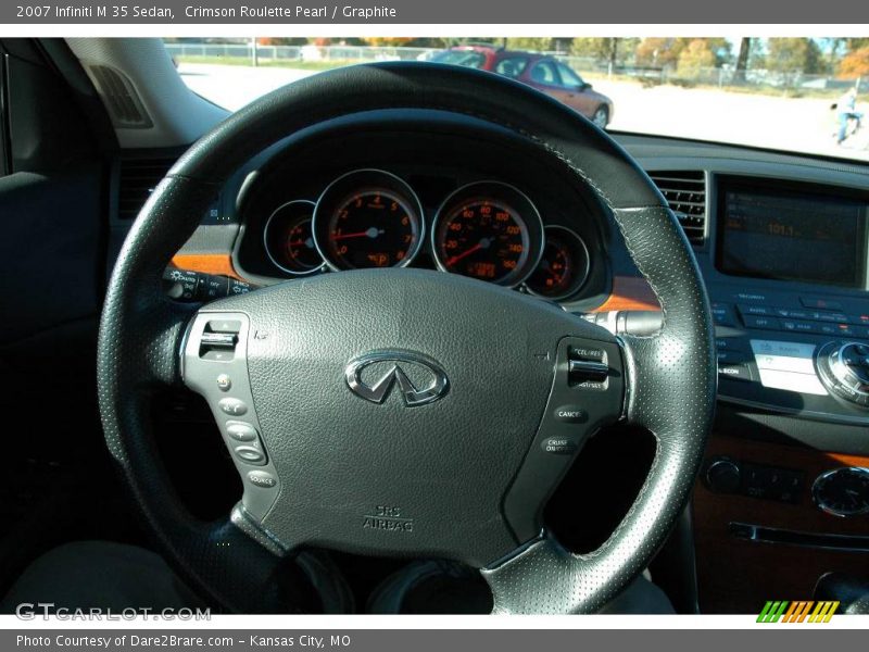 Crimson Roulette Pearl / Graphite 2007 Infiniti M 35 Sedan