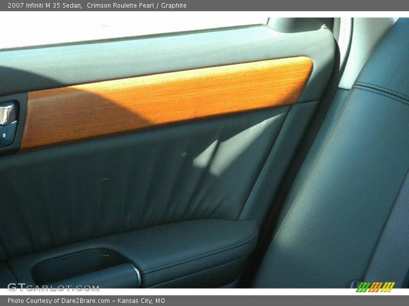 Crimson Roulette Pearl / Graphite 2007 Infiniti M 35 Sedan