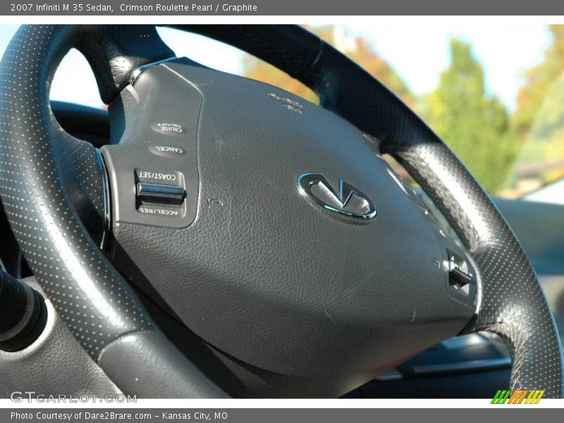 Crimson Roulette Pearl / Graphite 2007 Infiniti M 35 Sedan