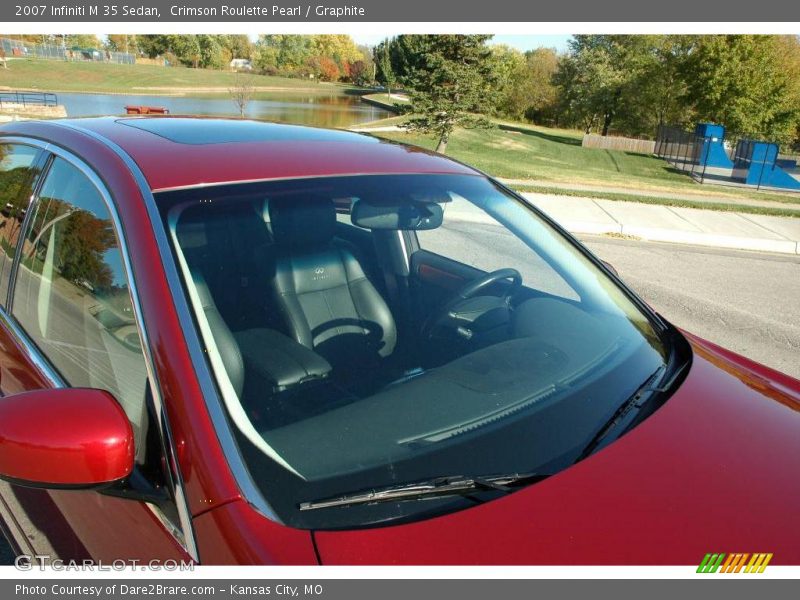 Crimson Roulette Pearl / Graphite 2007 Infiniti M 35 Sedan