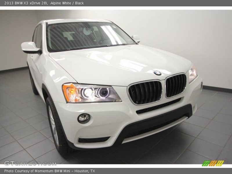 Alpine White / Black 2013 BMW X3 xDrive 28i