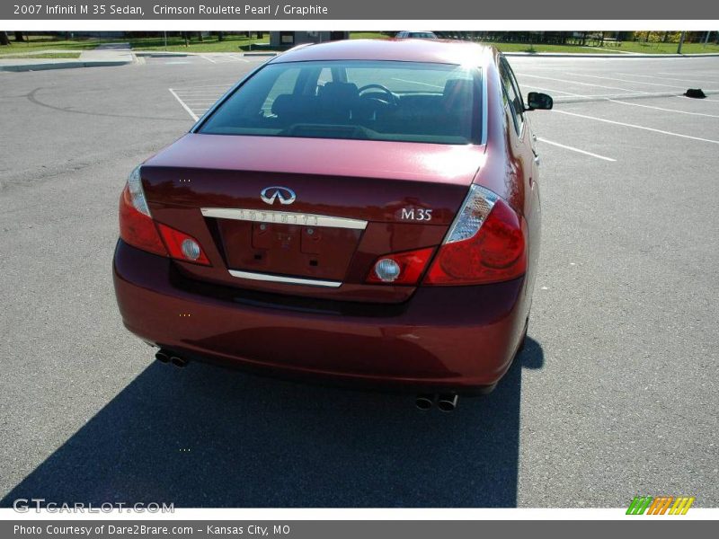 Crimson Roulette Pearl / Graphite 2007 Infiniti M 35 Sedan