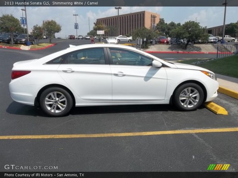 Shimmering White / Camel 2013 Hyundai Sonata GLS