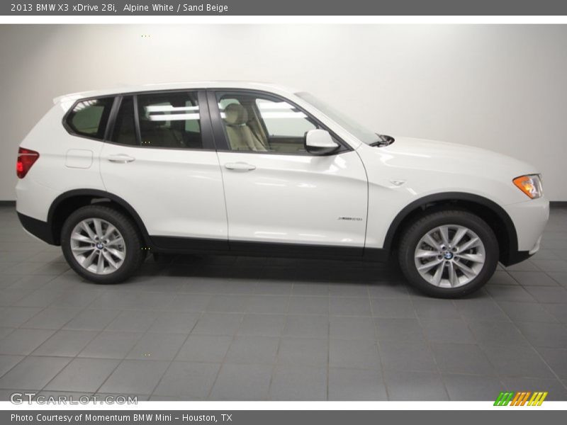 Alpine White / Sand Beige 2013 BMW X3 xDrive 28i