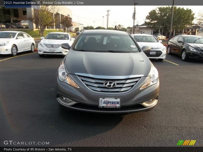 Harbor Gray Metallic / Gray 2013 Hyundai Sonata SE