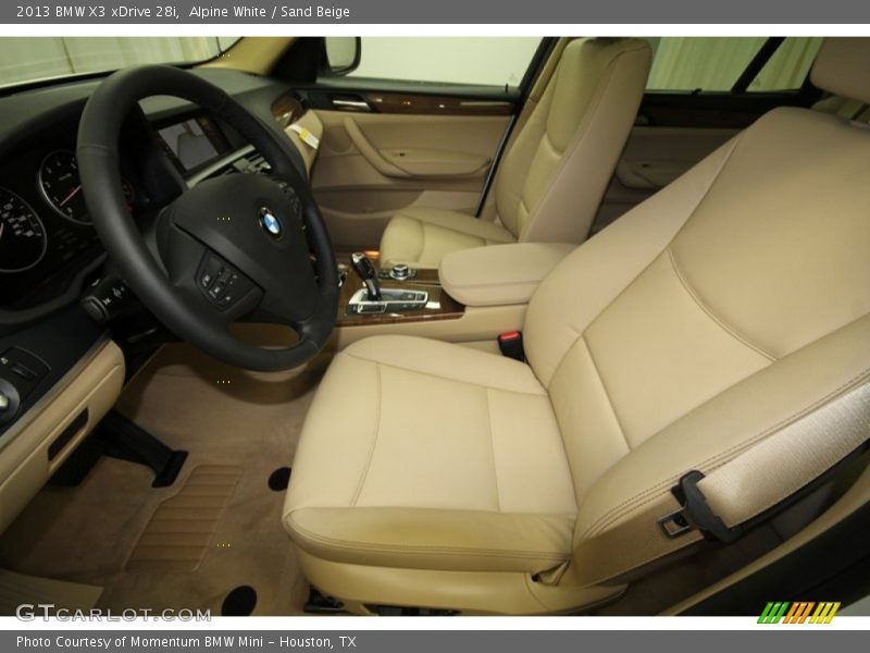 Alpine White / Sand Beige 2013 BMW X3 xDrive 28i