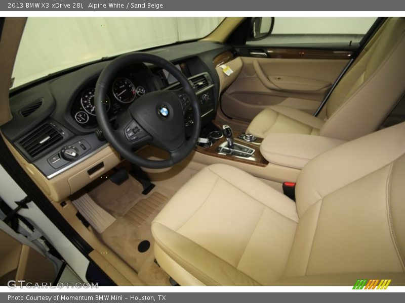 Alpine White / Sand Beige 2013 BMW X3 xDrive 28i