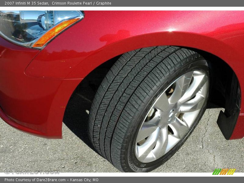 Crimson Roulette Pearl / Graphite 2007 Infiniti M 35 Sedan