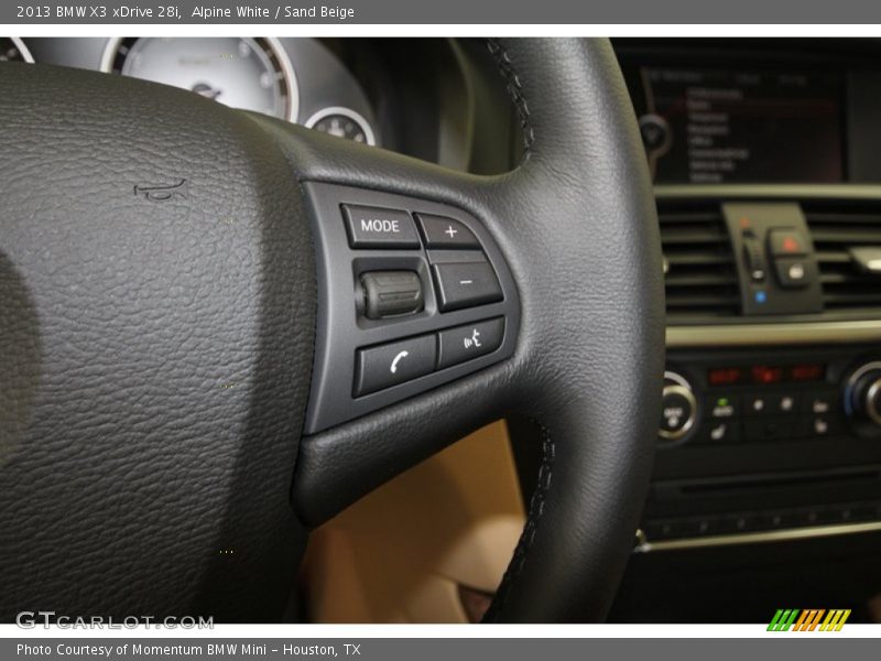 Alpine White / Sand Beige 2013 BMW X3 xDrive 28i