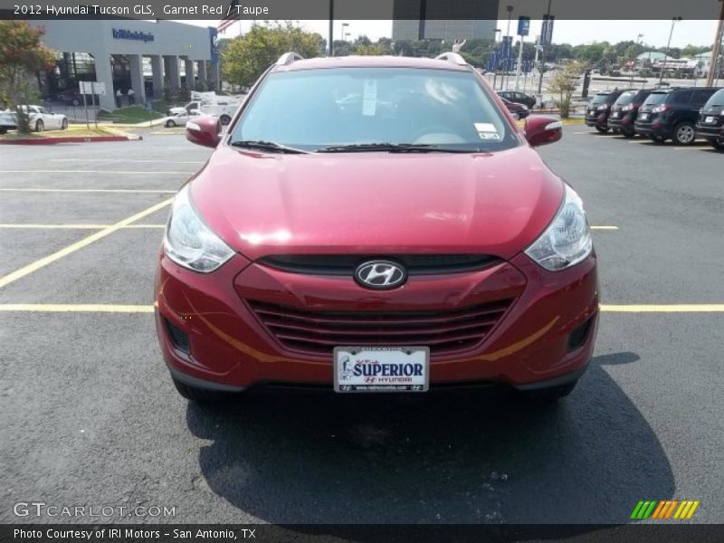 Garnet Red / Taupe 2012 Hyundai Tucson GLS