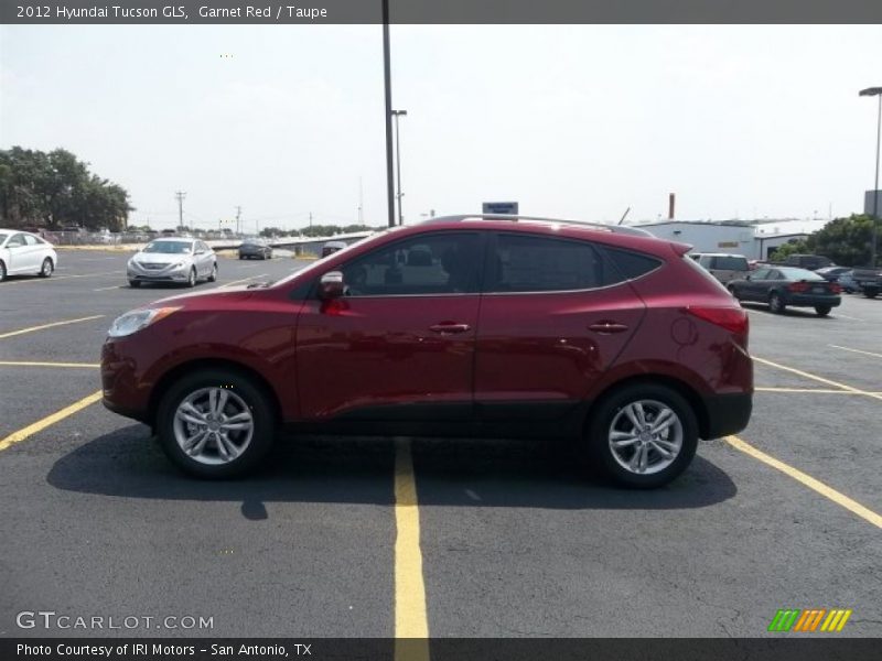 Garnet Red / Taupe 2012 Hyundai Tucson GLS