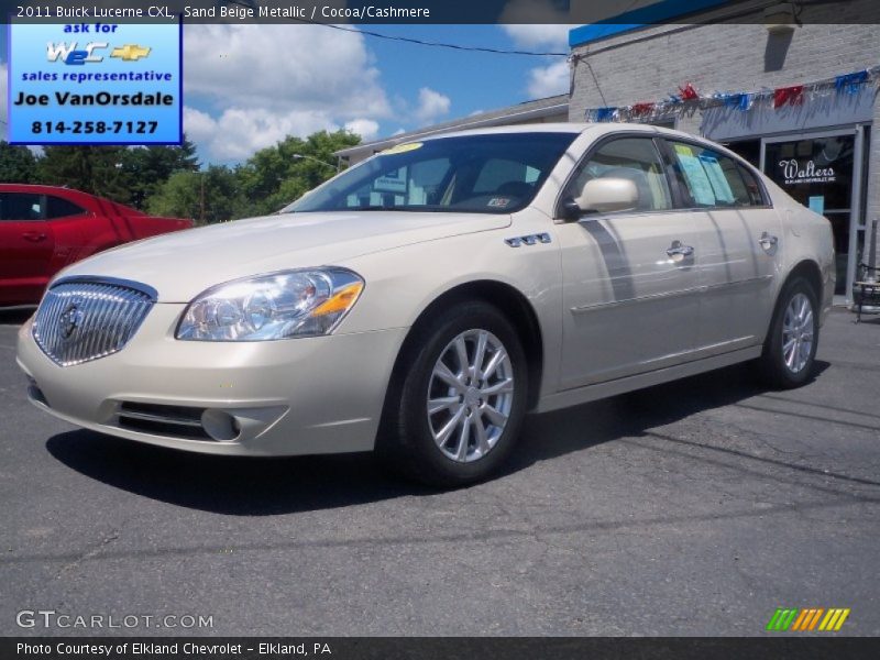 Sand Beige Metallic / Cocoa/Cashmere 2011 Buick Lucerne CXL