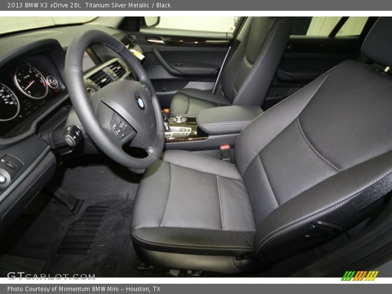 Titanium Silver Metallic / Black 2013 BMW X3 xDrive 28i