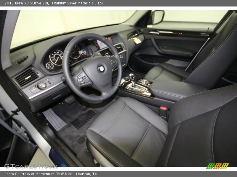 Titanium Silver Metallic / Black 2013 BMW X3 xDrive 28i