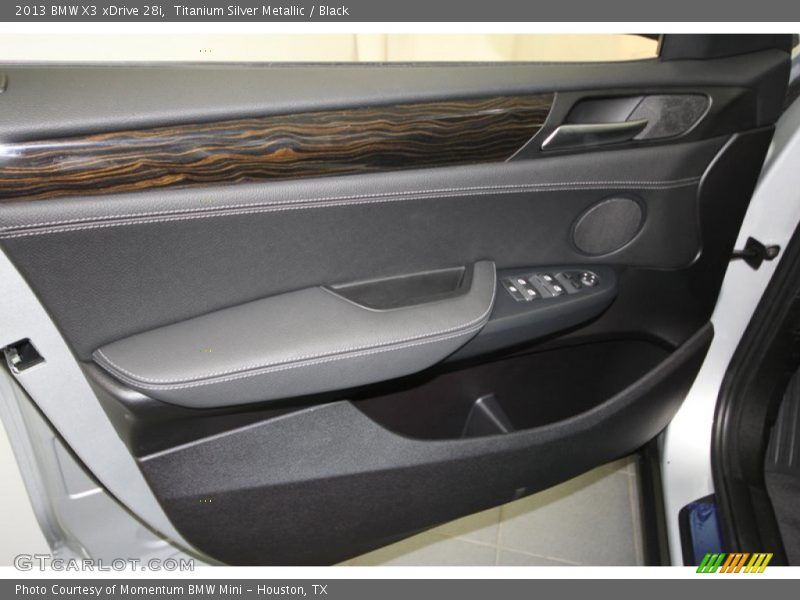 Titanium Silver Metallic / Black 2013 BMW X3 xDrive 28i