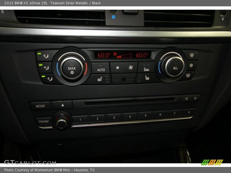 Titanium Silver Metallic / Black 2013 BMW X3 xDrive 28i