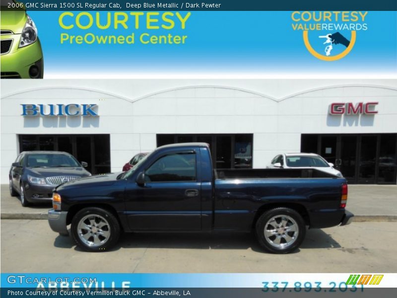 Deep Blue Metallic / Dark Pewter 2006 GMC Sierra 1500 SL Regular Cab