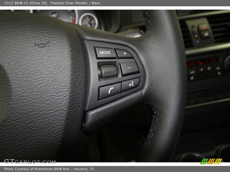Titanium Silver Metallic / Black 2013 BMW X3 xDrive 28i
