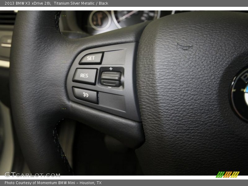 Titanium Silver Metallic / Black 2013 BMW X3 xDrive 28i
