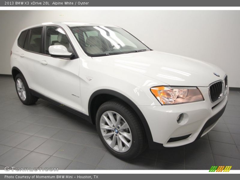 Alpine White / Oyster 2013 BMW X3 xDrive 28i
