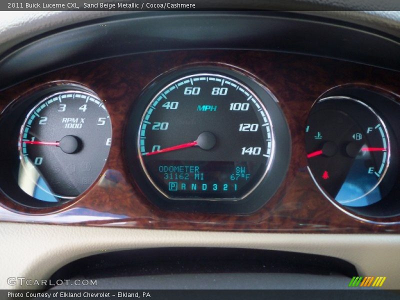 Sand Beige Metallic / Cocoa/Cashmere 2011 Buick Lucerne CXL