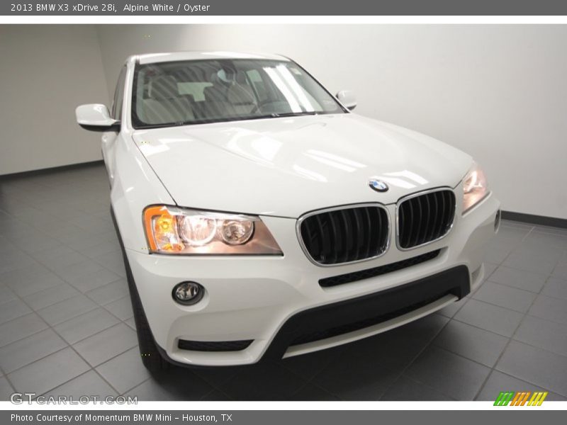 Alpine White / Oyster 2013 BMW X3 xDrive 28i