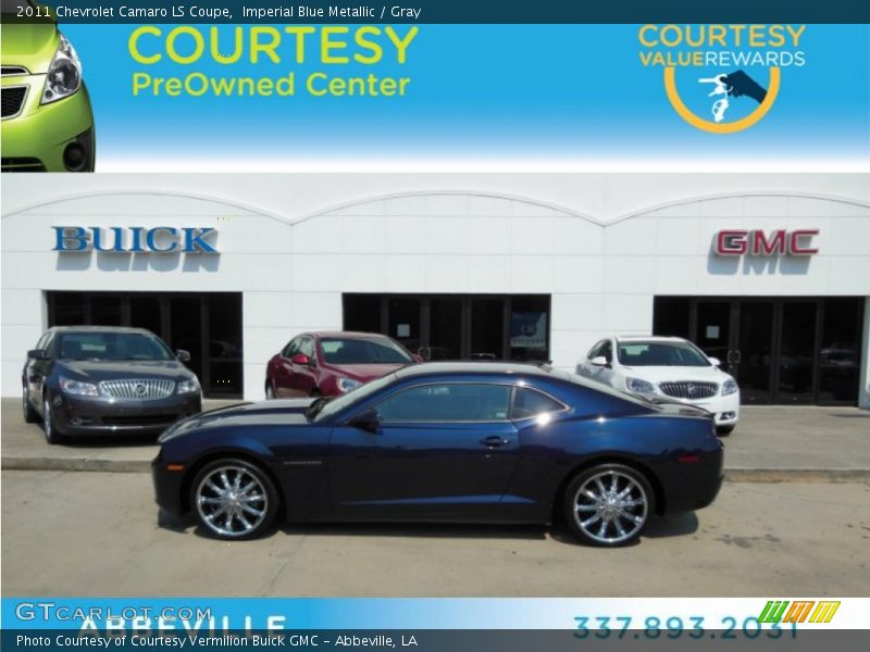 Imperial Blue Metallic / Gray 2011 Chevrolet Camaro LS Coupe