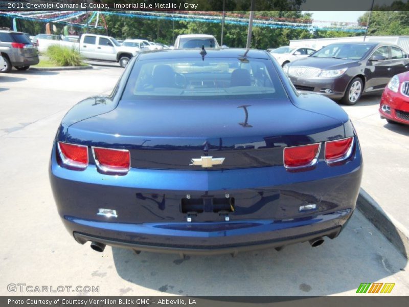 Imperial Blue Metallic / Gray 2011 Chevrolet Camaro LS Coupe
