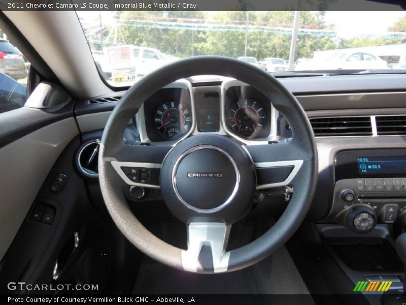 Imperial Blue Metallic / Gray 2011 Chevrolet Camaro LS Coupe