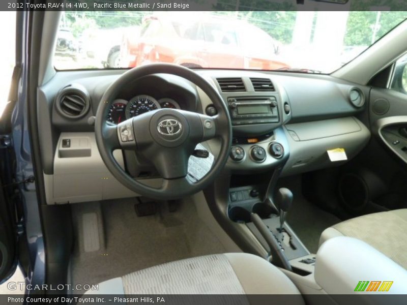 Pacific Blue Metallic / Sand Beige 2012 Toyota RAV4 I4 4WD